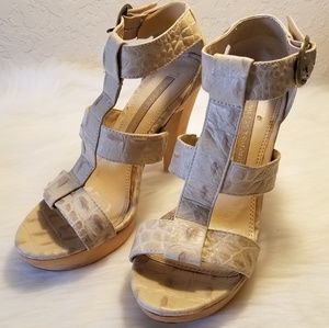 Chinese Laundry Leather Platform Sandal size 8